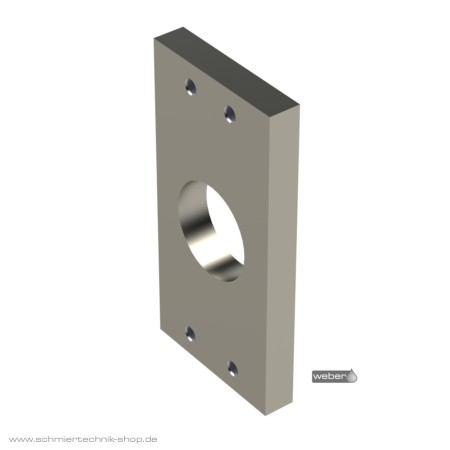 Anschweißplatte - 130 mm Länge